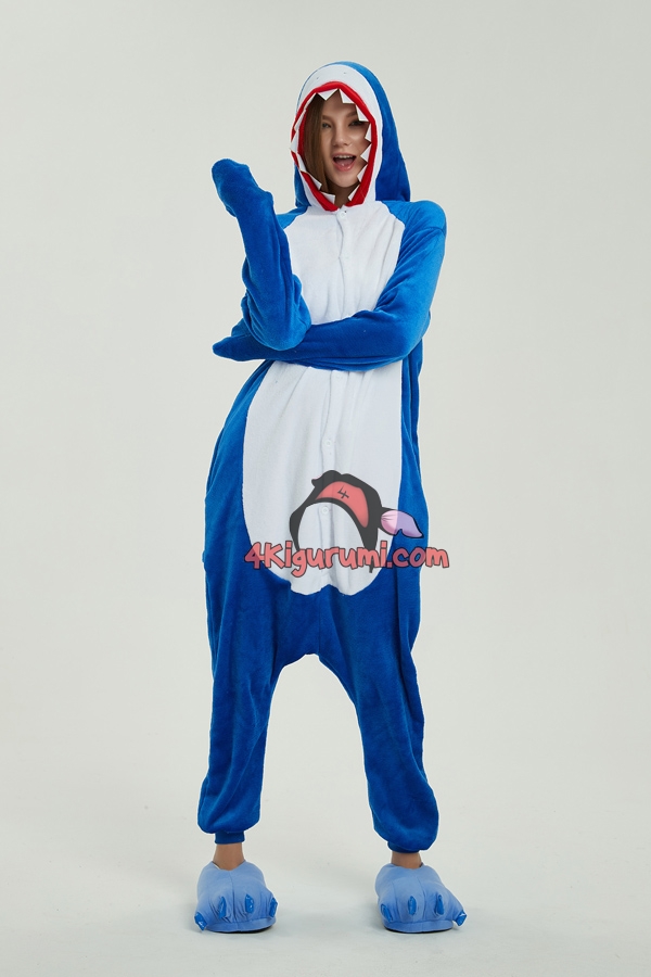 Flannel Shark Pajamas - 4kigurumi.com