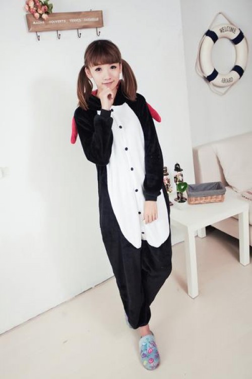 Flannel Devil Kigurumi Lovers Style Pajamas