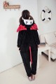 Flannel Devil Kigurumi Lovers Style Pajamas