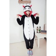 Flannel Devil Kigurumi Lovers Style Pajamas