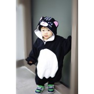 Black Cat Baby Kigurumi Onesie