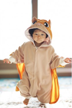 Gold Flying Squirrel Baby Animal Onesie