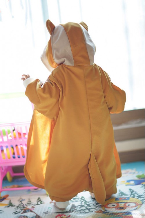 Gold Flying Squirrel Baby Animal Onesie