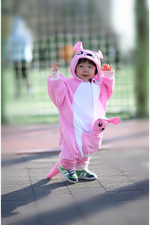 Pink Kangaroo Baby Animal Onesie