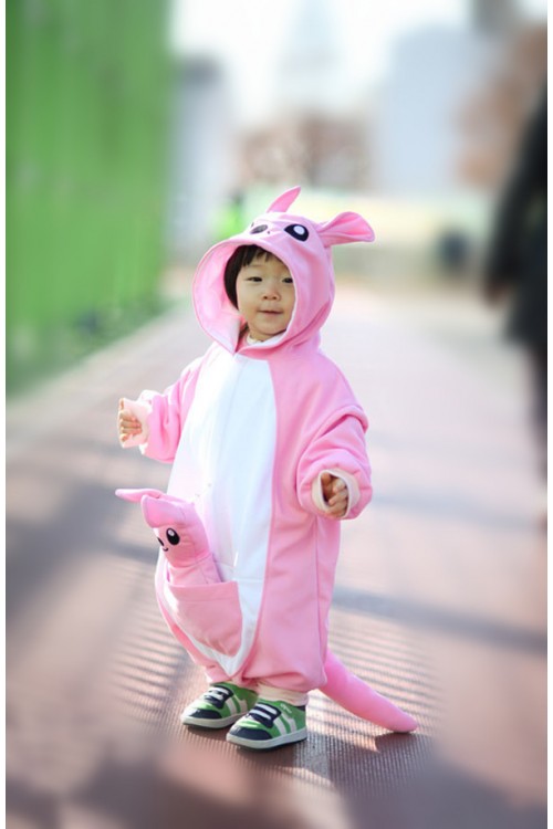 Pink Kangaroo Baby Animal Onesie