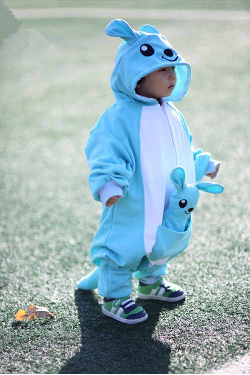 Blue Kangaroo Baby Animal Onesie