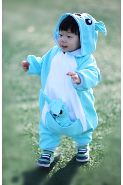 Blue Kangaroo Baby Animal Onesie