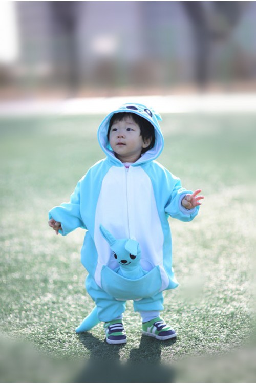 Blue Kangaroo Baby Animal Onesie