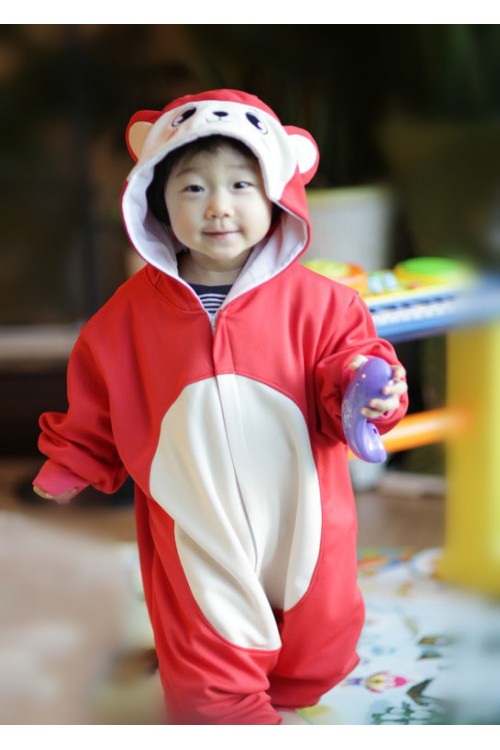 Red Monkey Baby Animal Onesie