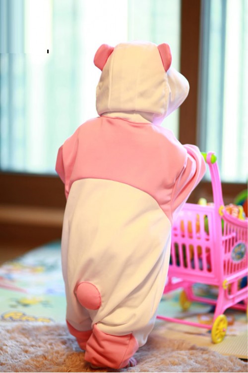 Pink Panda Baby Animal Onesie