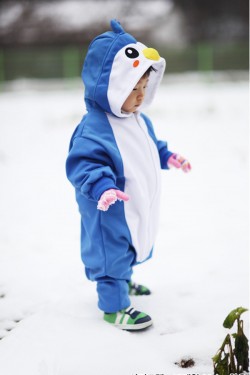 Blue Penguin Baby Animal Onesie