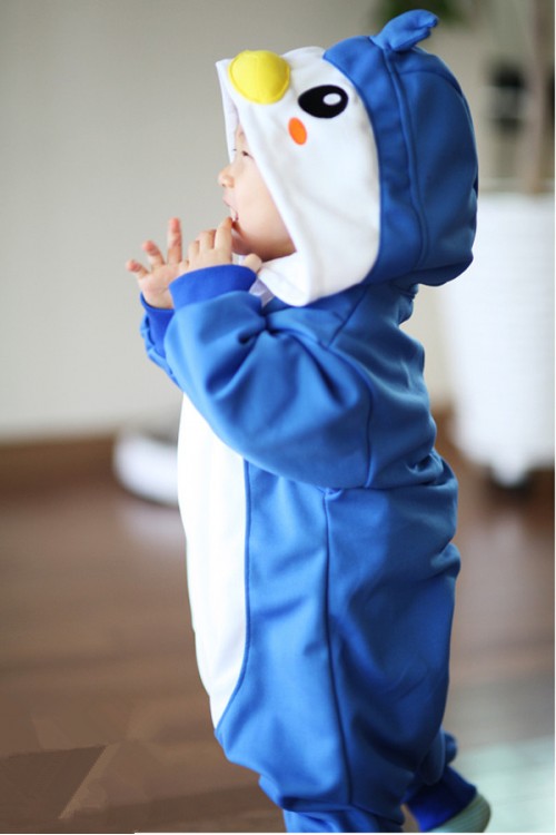 Blue Penguin Baby Animal Onesie