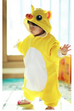 Yellow Pig Baby Animal Onesie