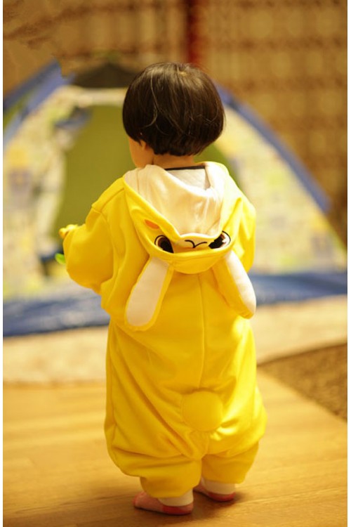 Yellow Bunny Baby Animal Onesie