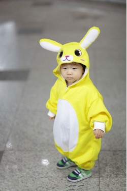 Yellow Bunny Baby Animal Onesie