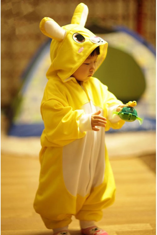 Yellow Bunny Baby Animal Onesie