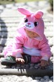 Pink Rabbit Animal Onesie