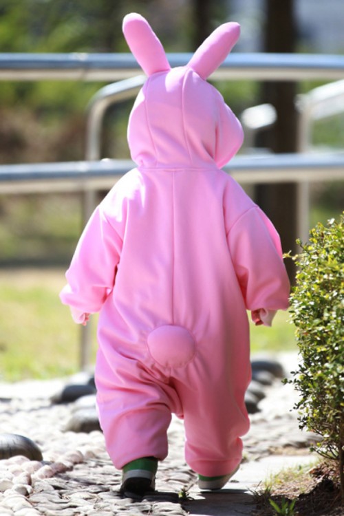 Pink Rabbit Animal Onesie