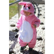 Pink Rabbit Animal Onesie