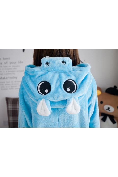 Flannel Hippo Kigurumi Lovers Animal Onesies