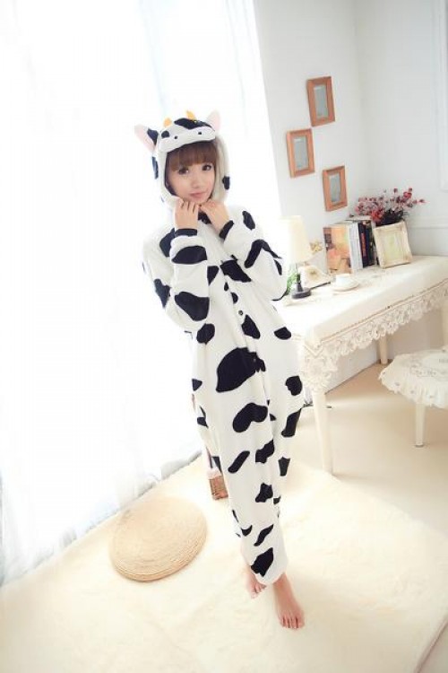 Flannel Cow Kigurumi Lovers Animal Onesies