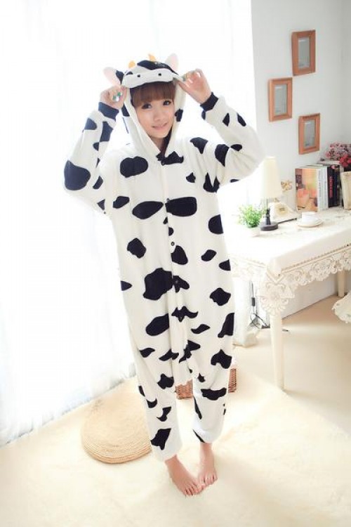 Flannel Cow Kigurumi Lovers Animal Onesies