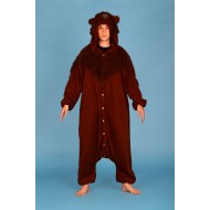 Brown Teddy Bear Onesie Kigurumi Pajamas