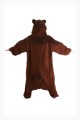 Brown Teddy Bear Onesie Kigurumi Pajamas