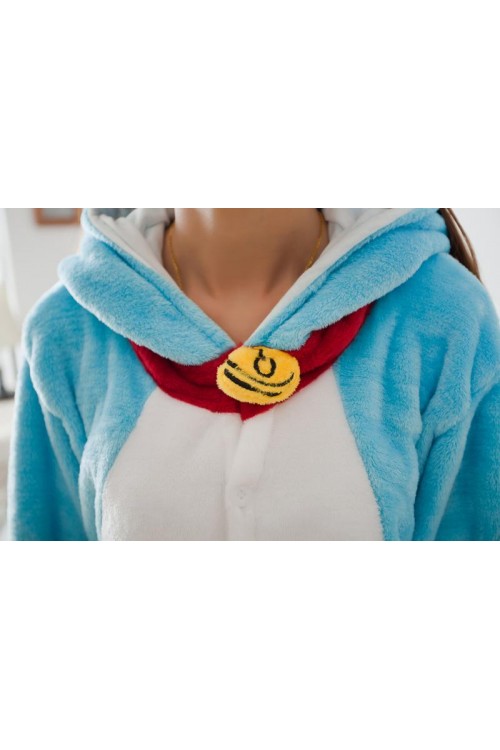 Flannel Doraemon Kigurumi Lovers Cartoon Onesies