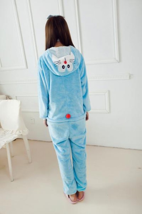 Flannel Doraemon Kigurumi Lovers Cartoon Onesies