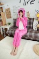 Flannel Pink Stitch Kigurumi Lovers Cartoon Onesies