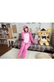 Flannel Pink Stitch Kigurumi Lovers Cartoon Onesies