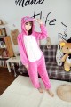 Flannel Pink Stitch Kigurumi Lovers Cartoon Onesies