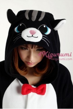 Black Cat Kigurumi Animal Onesie