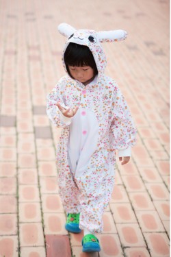 Flower Bunny Kigurumi 2015 Baby Animal Onesies