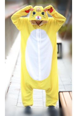 Yellow Cat Onesie Animal Costumes