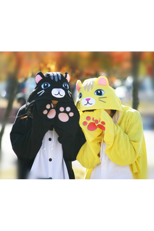 Yellow Cat Onesie Animal Costumes