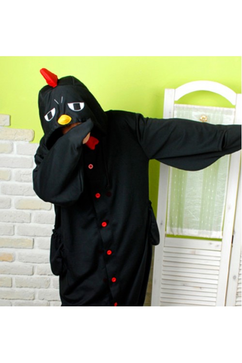 Black Chicken Kigurumi Animal Onesie