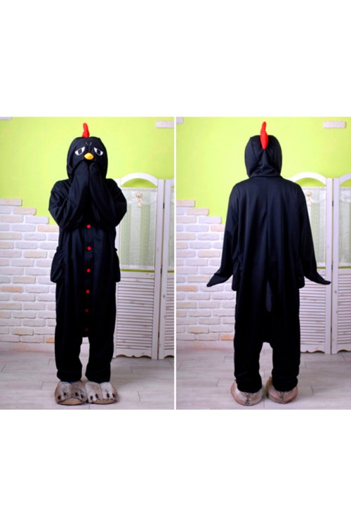 Black Chicken Kigurumi Animal Onesie