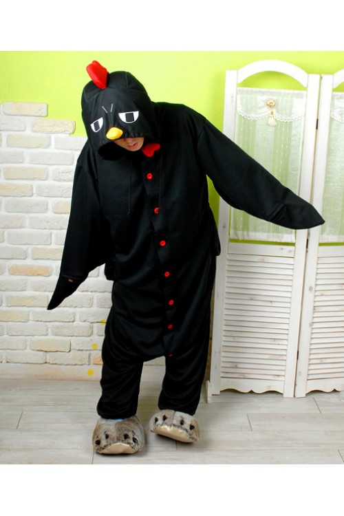 Black Chicken Kigurumi Animal Onesie