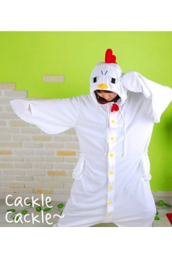 White Chicken Kigurumi Animal Onesie