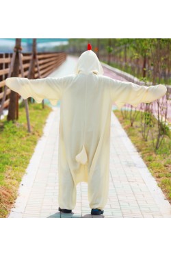White Chicken Onesie Animal Costumes