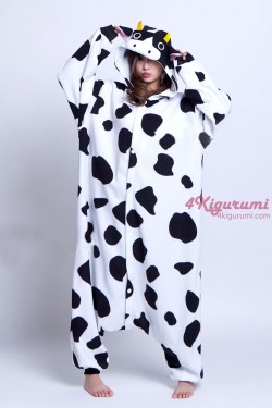 Fleece Cow Kigurumi Animal Onesie
