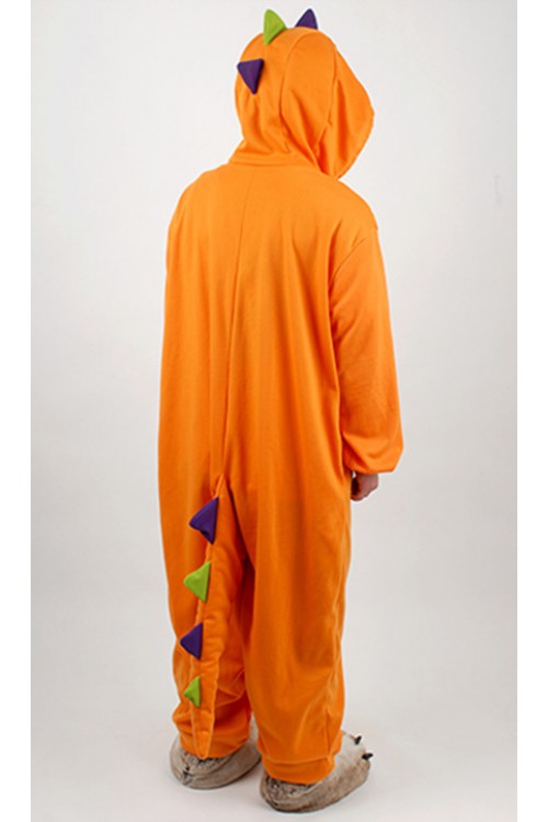 Orange Dinosaur Kigurumi Halloween Onesie