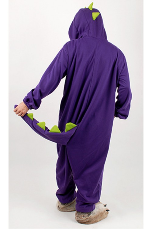 Purple Dinosaur Kigurumi Halloween Onesie