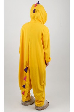 Yellow Dinosaur Kigurumi Halloween Onesie