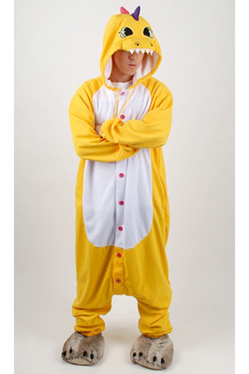 Yellow Dinosaur Kigurumi Halloween Onesie