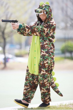 Camouflage Tyrannosaurus Kigurumi Jurassic World Costmues