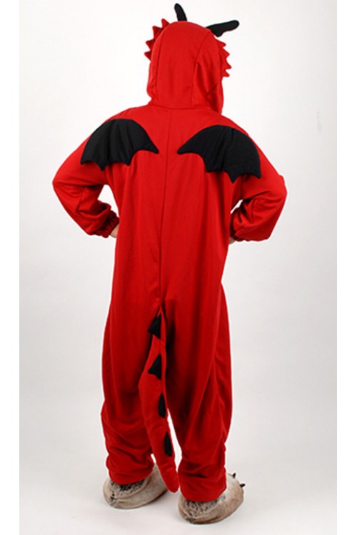 Red Dragon Kigurumi Halloween Onesie