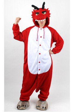 Red Dragon Kigurumi Halloween Onesie